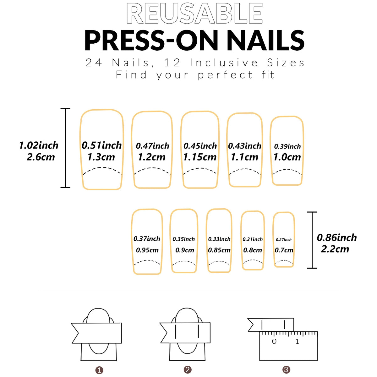 Glossy Fake Toenails with Listed 48-Piece Full-Cover Design, French-Inspired Nail Styling in Nine Color Options for Women's At-Home Pedicure and Vacation Looks