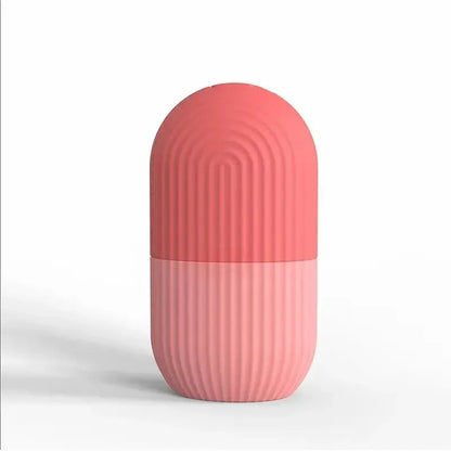 Facial Ice Massage Capsule with Listed Silicone Mold Design, Single Beauty Tool in Eight Color Options for Adult At-Home Cooling Self-Care Routines
