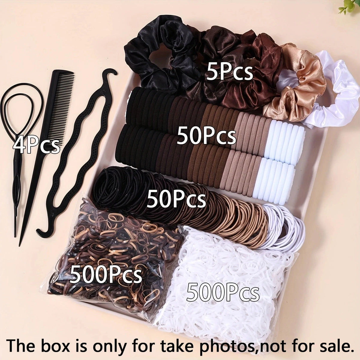 Hair Accessories Set for Women, Twelve Color and Pattern Options with Scrunchie and Ponytail Tie References for Everyday Buns and Outfit Coordination