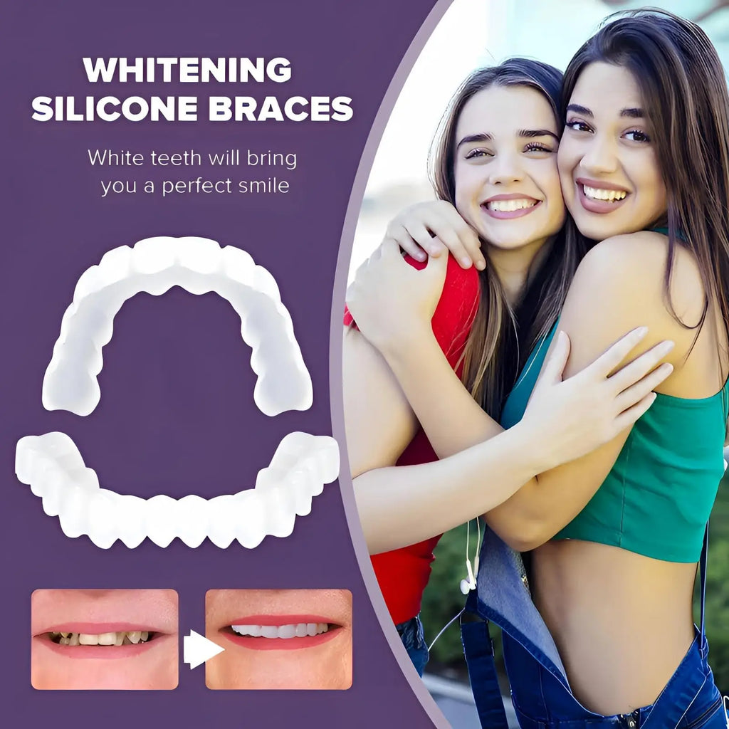 Adjustable Snap-On Teeth Kit with One-, Three- or Five-Box Option Labels for Cosmetic Appearance Consideration, with Dental Suitability and Fit Requiring Review
