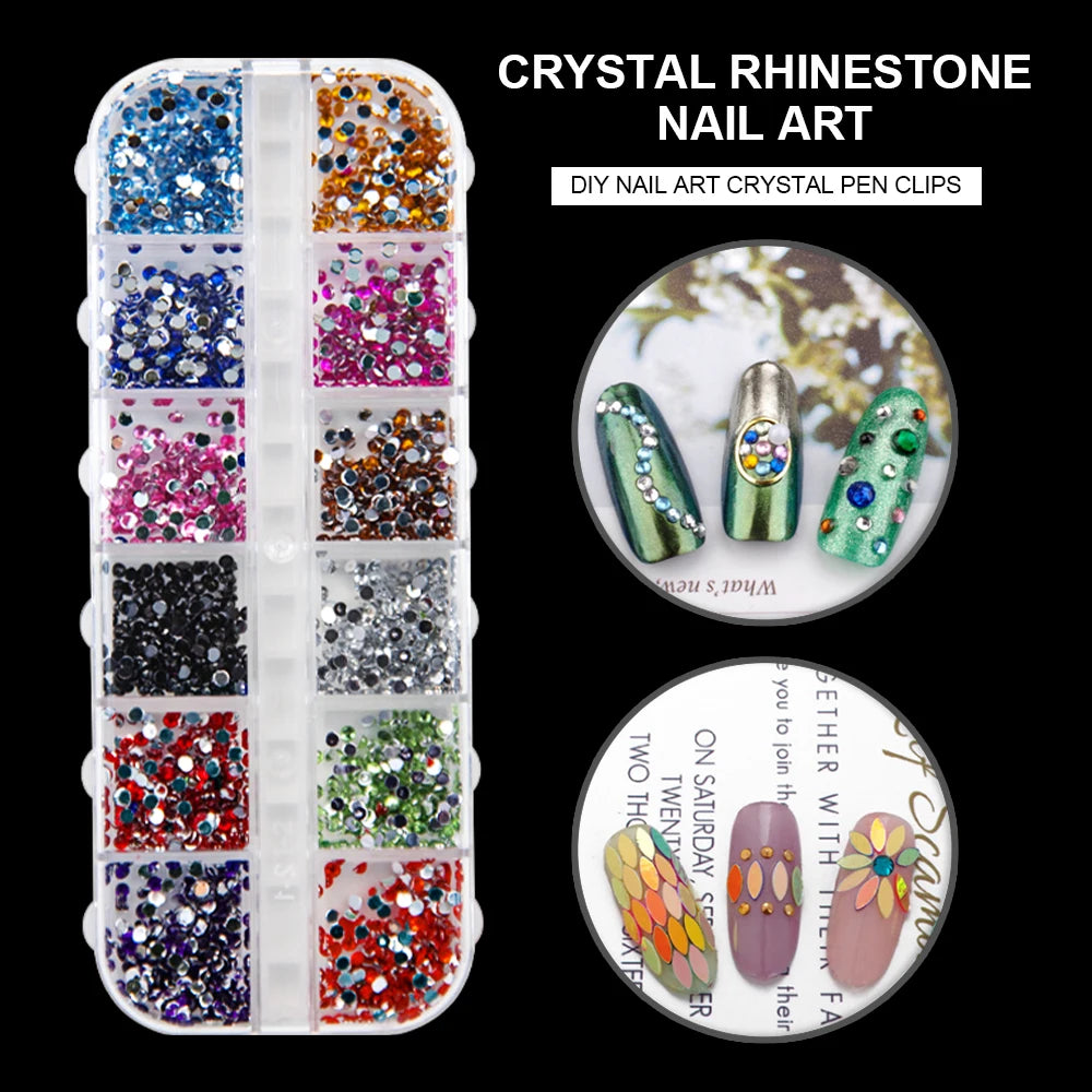 Multicolor Acrylic Nail Powder Set by LIMEGIRL, ZH440 Powder and Manicure Tool Selection with Glitter Accent References for Adult Creative Nail Art and Extensions