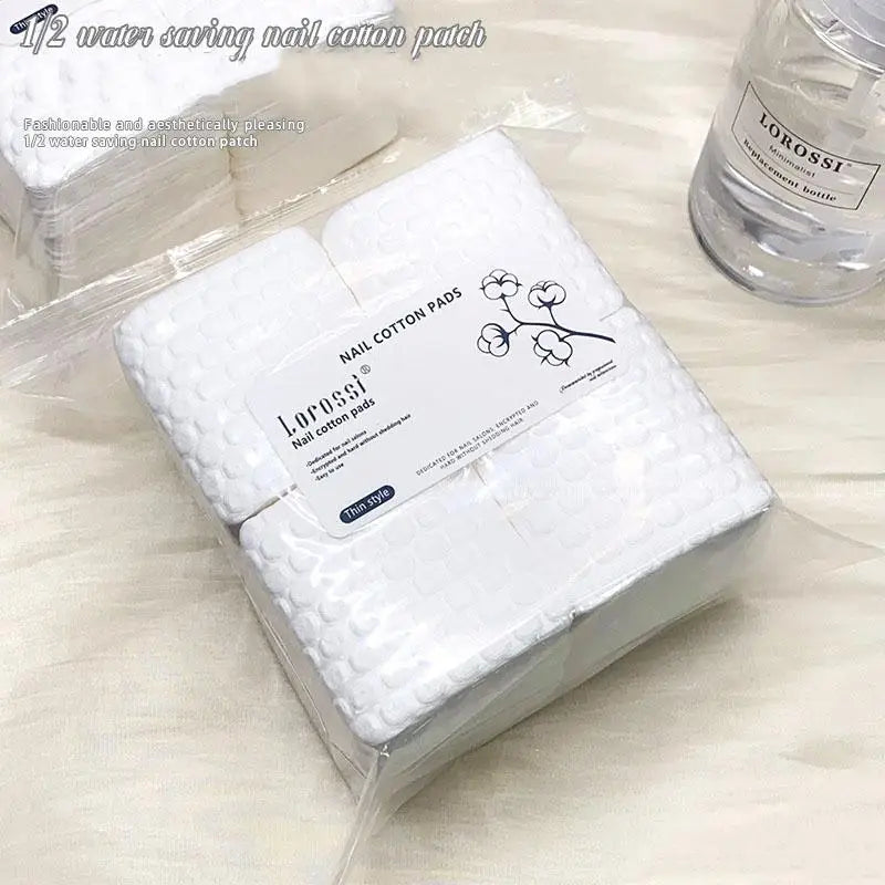 Square Nail Cotton Wipes with Listed 5 x 5cm Pad Size in 200 or 500-Piece Bags for Compatible Nail Polish Removal, Gel Cleansing and Manicure Prep
