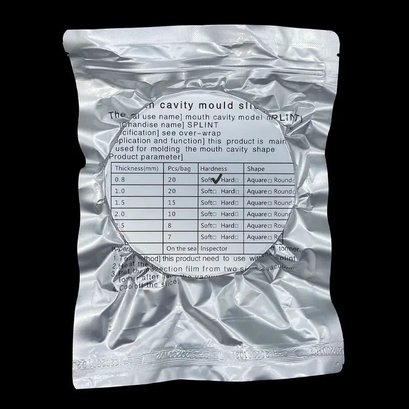 Dental Thermoforming Sheets by OLEVO, Clear Hard or Soft Vacuum Forming Material in 0.5-3.0mm Options for Professional Retainer and Tray Fabrication