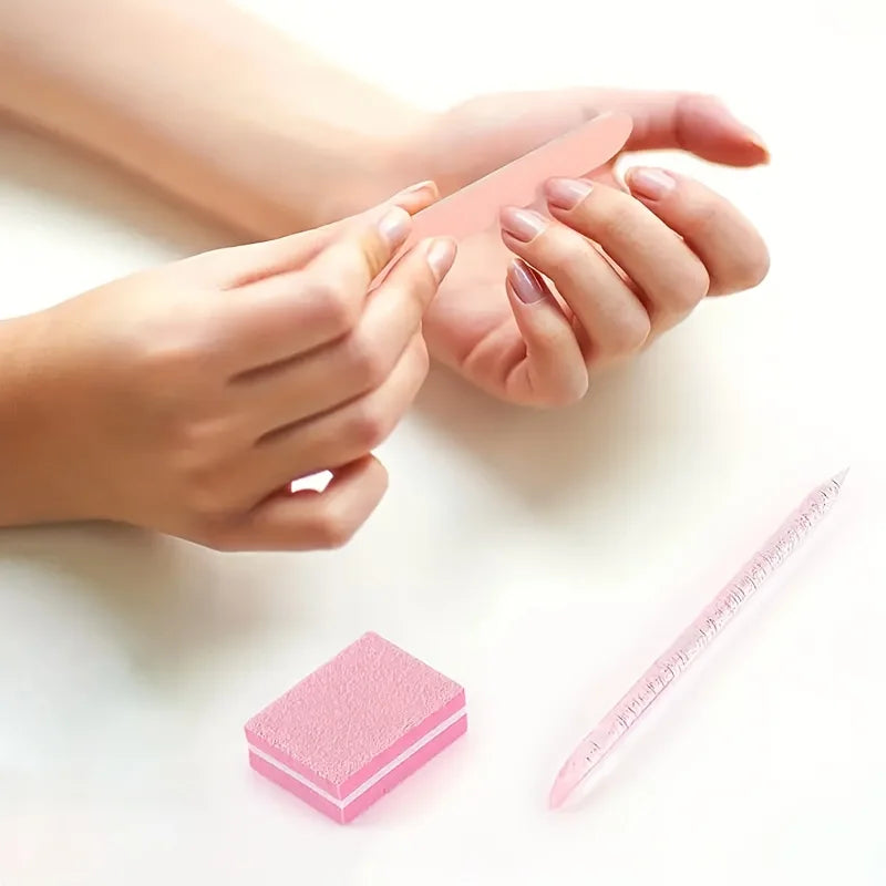 Mini Nail File and Buffer Kit, 24-Piece Manicure Tool Selection with Files, Buffers and Sticks for Adult At-Home Nail Shaping and Personal Care Routines
