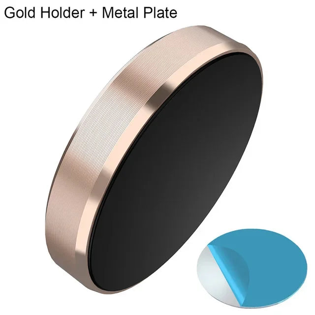 Magnetic Car Phone Holder with Fixed or 360-Degree Rotating Model Options, Dashboard and Wall Mounting References in Black, Silver, Gold and Rose Gold