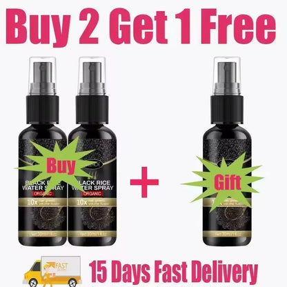 Gray Hair Care Serum with Black Spray and Cosmetic Coverage References, Single or Promotional Purchase Labels for Women and Men Grooming Routines