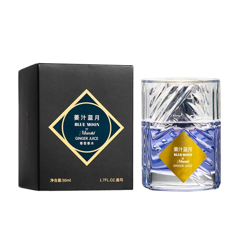 Unisex Eau de Parfum Spray, 50ml Fragrance with Angels Share, Apple Brandy, Roses On Ice and Ginger Blue Moon Options for Everyday Wear and Gifts