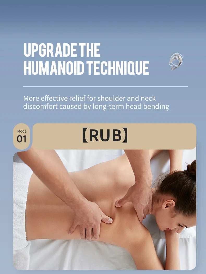Rechargeable Neck and Shoulder Massage Shawl with Listed Two Modes, Adjustable Straps and Back Buckle, 20W or 26W Kneading Models in White, Grey and Brown Options