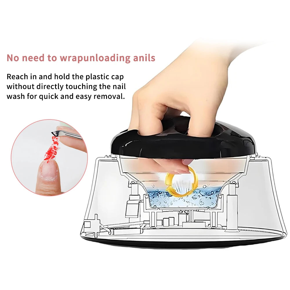 One-Hand Nail Steamer for Gel Polish Removal with Listed Auto Shut-Off Feature, 110–120V US or 220–240V EU Options for Adult Home Manicure Routines
