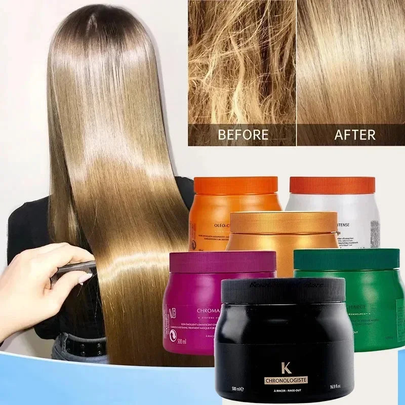 Hair Conditioning Care with Black Diamond, Strong Repair, Nourishing, Softening and Color Care Option Labels for Cosmetic Moisture and Shine Routines