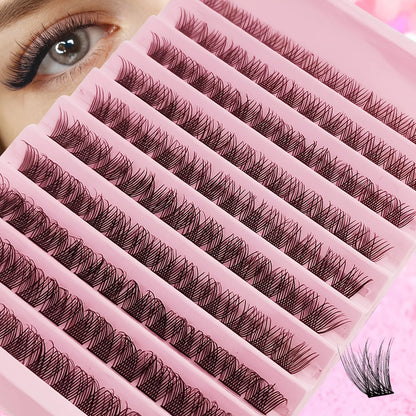 Natural Eyelash Cluster Set with D Curl, 8–16mm Mixed Lengths and 0.07mm Thickness, Reusable False Lashes with Soft Bands in G01, A01 or A02