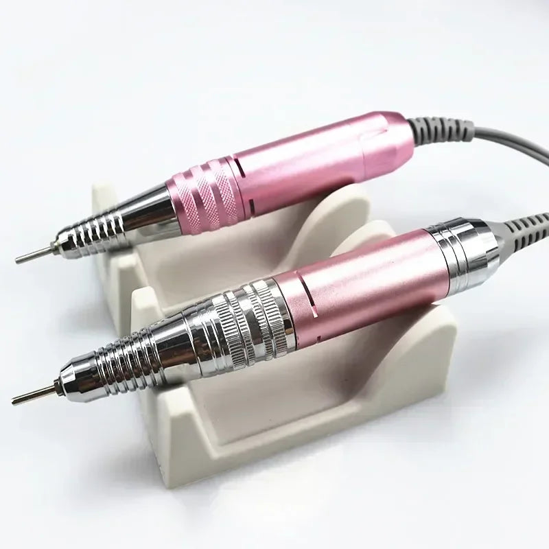 Nail Drill Micromotor Handpiece Options with Listed 2.35mm Bur Size, Twist Tool Exchange and H37LNN, H35SPN or H35SPNN Speed Labels for Manicure Equipment
