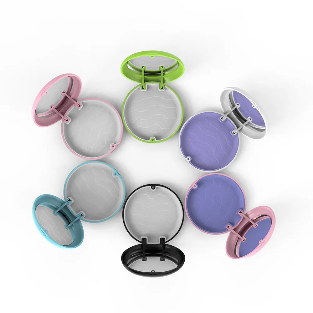 Retainer Case 20-Pack with Magnetic Closure, Portable Dental Aligner and Mouth Guard Storage Boxes, Mirror Options for Home and Travel Organization