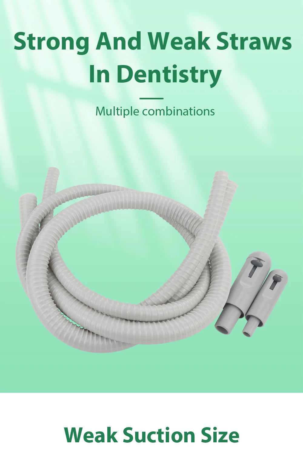 Dental Suction Tubing for Chair Unit Equipment, Strong or Weak Suction Set Labels and Separate 2m Hose Options for Professional Compatibility Review