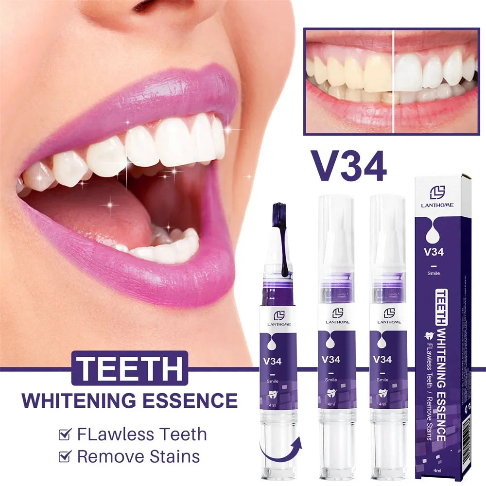 Teeth Whitening Pen with One, Three or Five-Piece Pack Options and Source Gel References for Label-Guided Adult Cosmetic Oral Care Selection