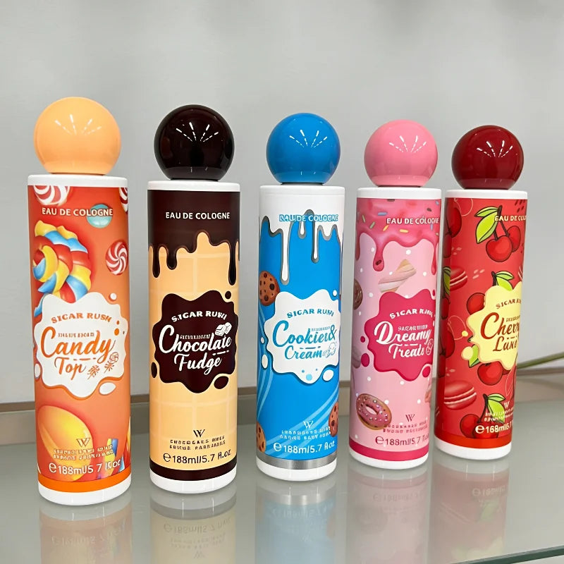 Gourmand Perfume Body Spray 168ml, Unisex Fragrance with Sweet Cookies, Chocolate, Fruit and Floral Options for Daily Wear and Personal Gifts