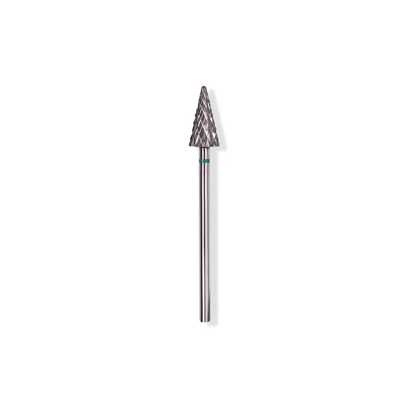 Inverted Cone Nail Drill Bit in Tungsten Steel, Single Grinding Head with 2.35mm Shank and 8mm, 10mm or WA-01-C Options for Manicure Tools