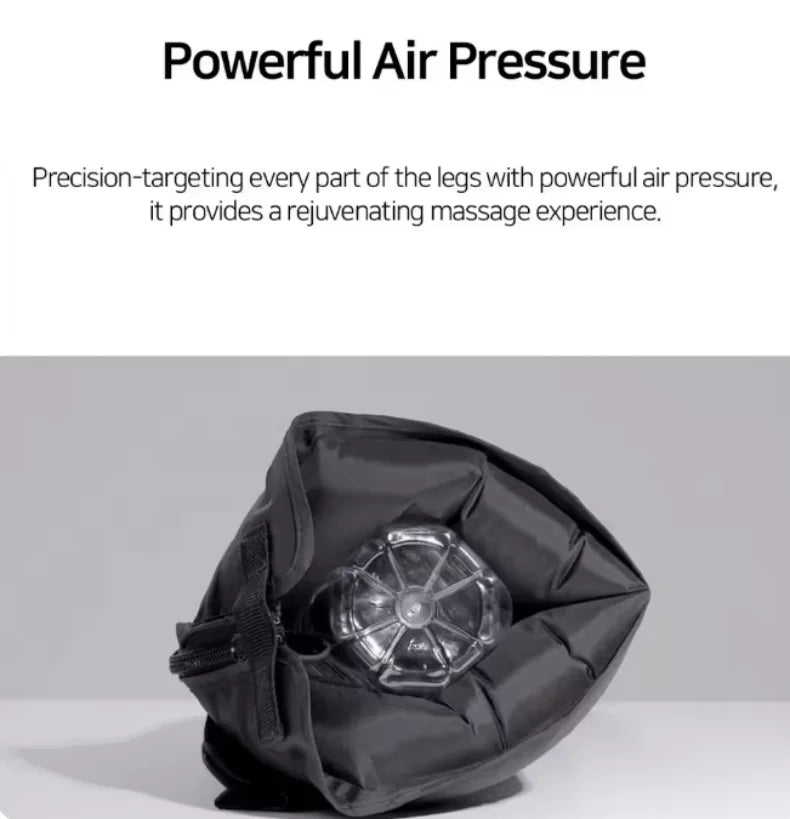 Air Compression Leg Massager by JinKairui with 3 Modes, 3 Intensity Levels and Display Controller, Short or Long Options Without Heat