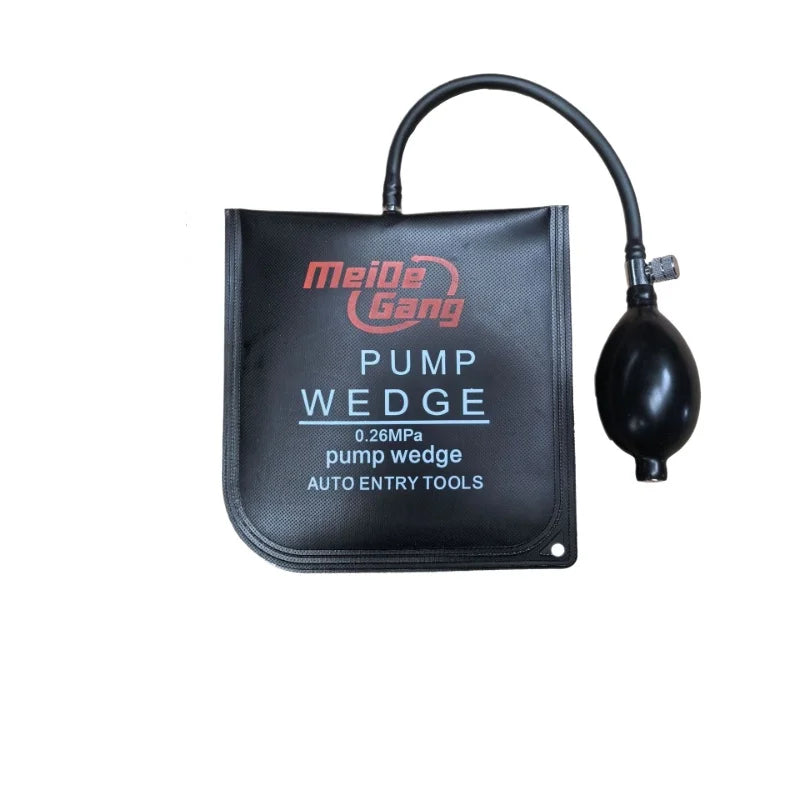 Air Wedge Pump and Red Spacer Tool, Individual Wedge, Air Bag or Two-Piece Set Options for Authorized Vehicle Repair and Door, Window or Furniture Alignment