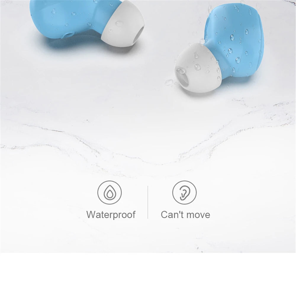 A6S Wireless Bluetooth Earphones, Bluetooth 5.0 Stereo Audio with Touch Control and Five Color Options for Compatible Phone Music and Everyday Calls