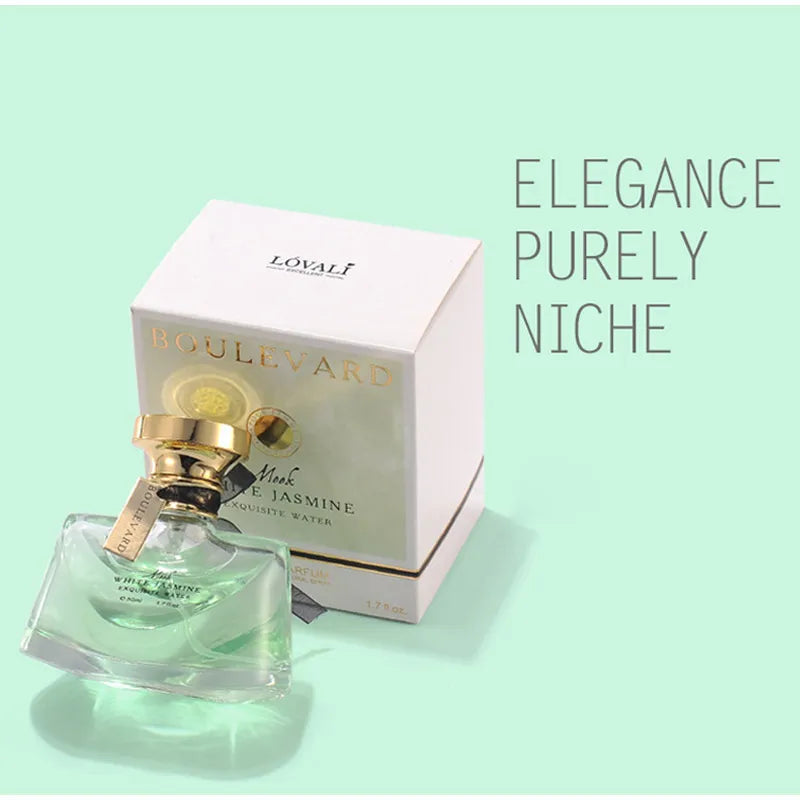 Jasmine Perfume with Listed 50ml Size, Night Jasmine or Two-Piece Package Labels and Grapefruit, Tea, Musk and Cedar Scent Notes for Unisex Fragrance Selection
