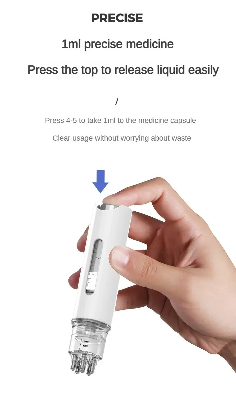 Scalp Oil Applicator Comb, Refillable Manual Liquid Dispenser with 6ml and 15ml Color-Labeled Options for Adult Cosmetic Hair and Scalp Care Routines