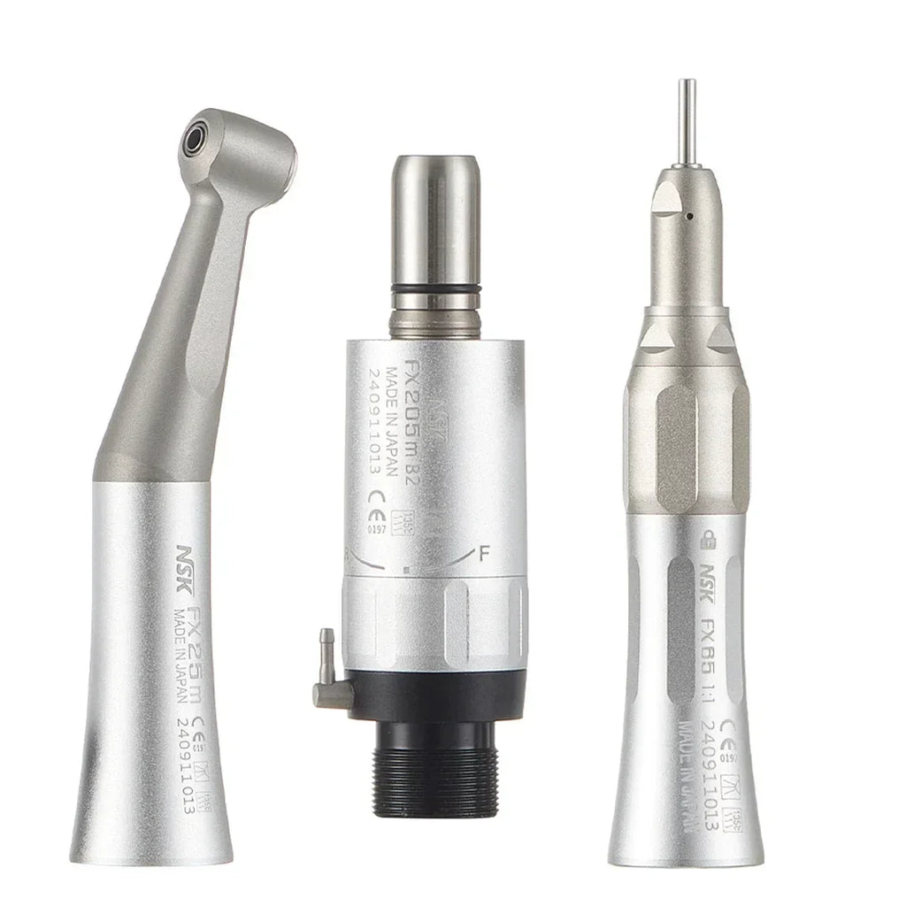 1:1 Direct Drive Dental Handpiece Options with FX25, FX65 and FX205 Labels, Low Speed Equipment Selections and 2 or 4 Hole Sets for Professional Use