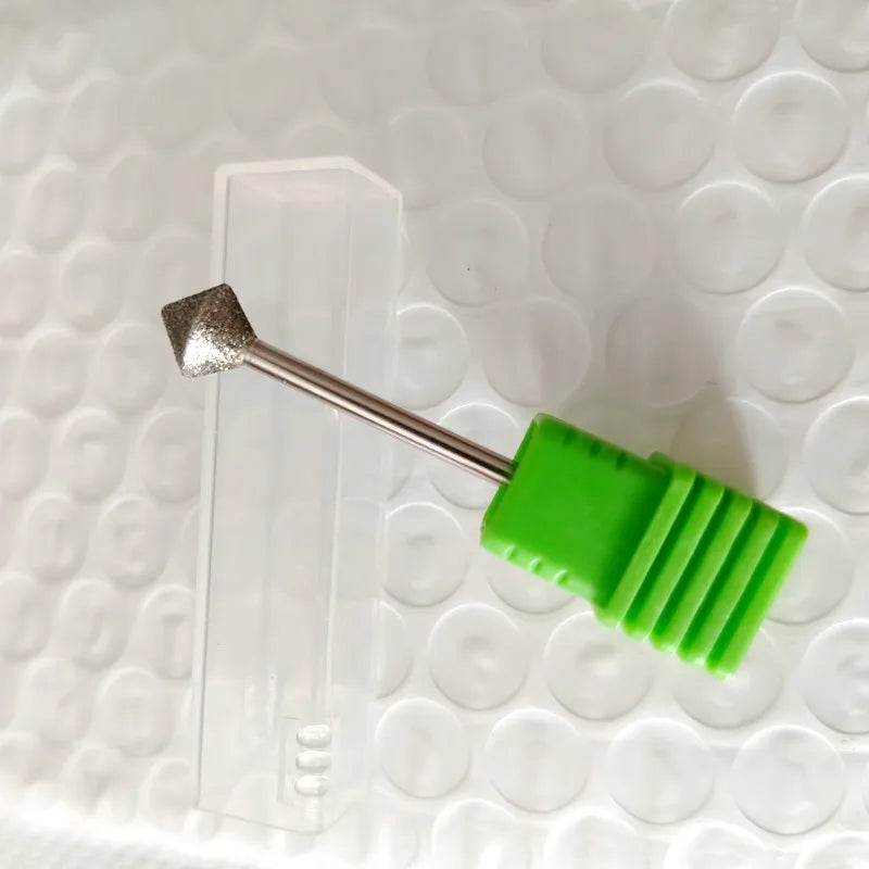 Inverted Cone Nail Drill Bit in Tungsten Steel, Single Grinding Head with 2.35mm Shank and 8mm, 10mm or WA-01-C Options for Manicure Tools