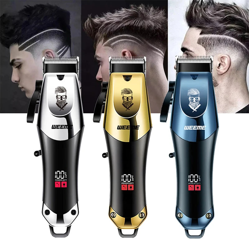 Vintage Rechargeable Hair Trimmer for Men's Hair and Beard Grooming, T9 Listing Reference with Twelve Coded Model Choices for Everyday Personal Care
