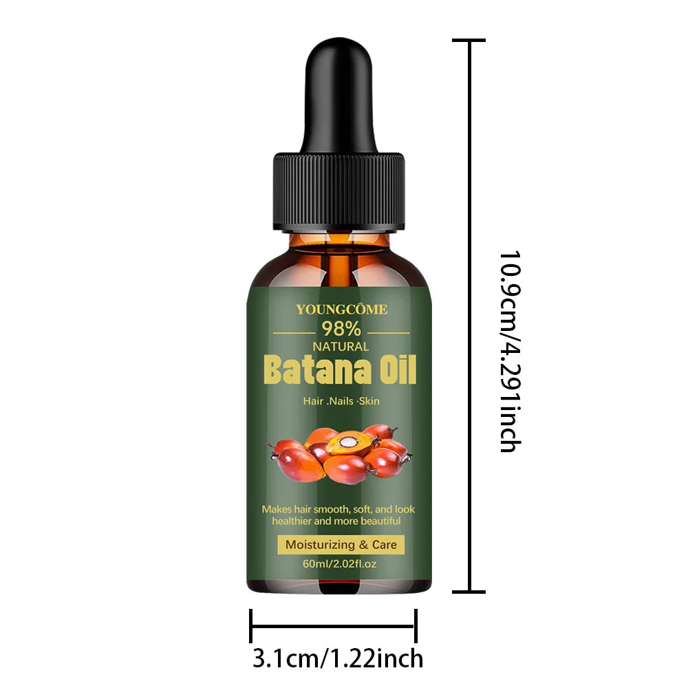 Batana Hair Oil with 40ml, 60ml and 60ml Three-Piece Option Labels, Cosmetic Hair Conditioning Product for Women and Men for At-Home Grooming Routines