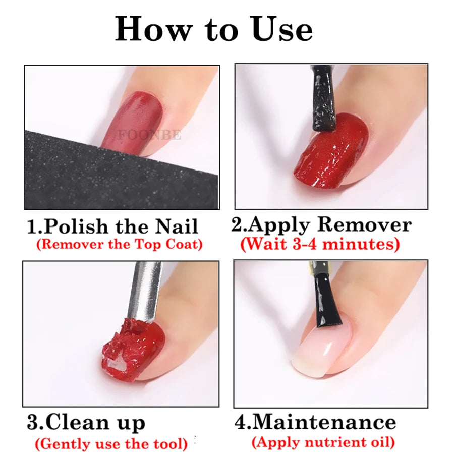 Bulk Gel Polish Remover with 330g, 580g or 1KG Option Labels, Magic Burst Remover for UV Semi-Permanent Nail Varnish and Adult Manicure Routines