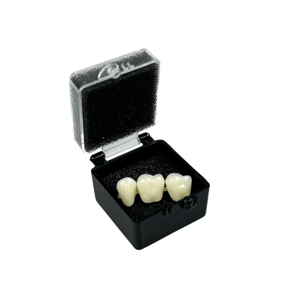 Dental Tooth Storage Boxes 50-Pack with Listed Sponge Inserts, Plastic Cases in Large or Small Black and Blue Options for Compatible Dental Item Organization