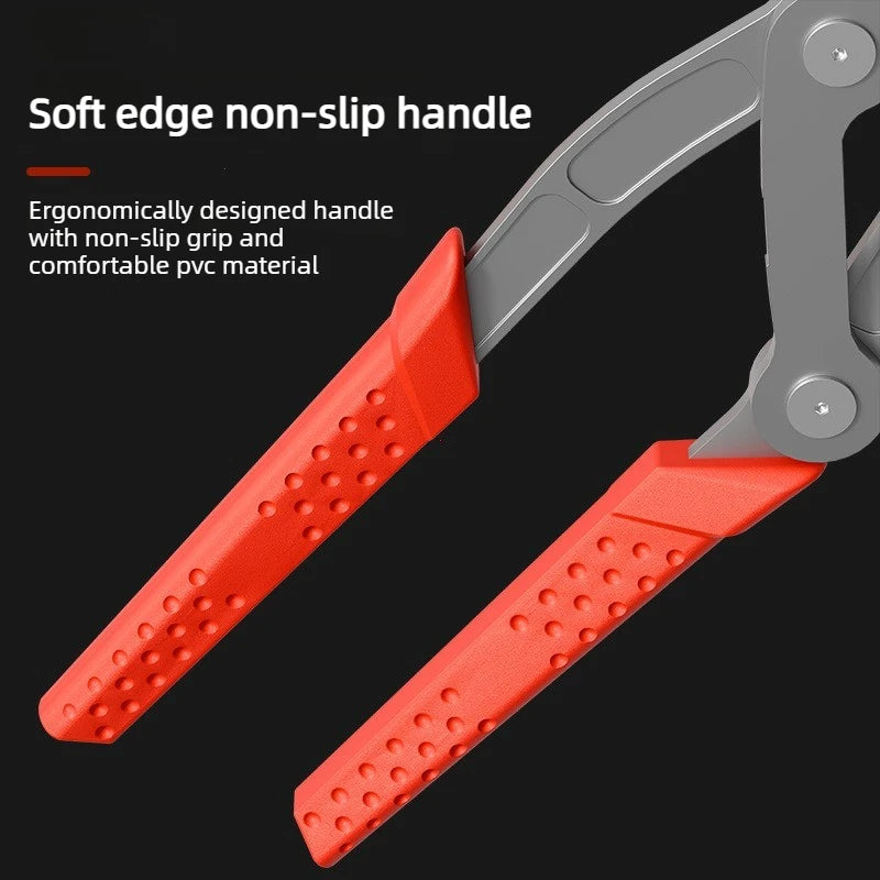 Car Clip Removal Pliers with Spring-Assisted Lever, Four-Point Support and Stainless Steel Construction for Compatible Door Panel Fasteners and Interior Trim