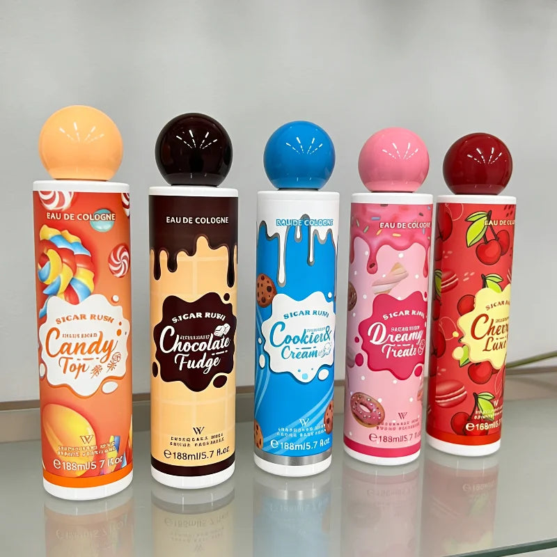 Gourmand Perfume Body Spray 168ml, Unisex Fragrance with Sweet Cookies, Chocolate, Fruit and Floral Options for Daily Wear and Personal Gifts