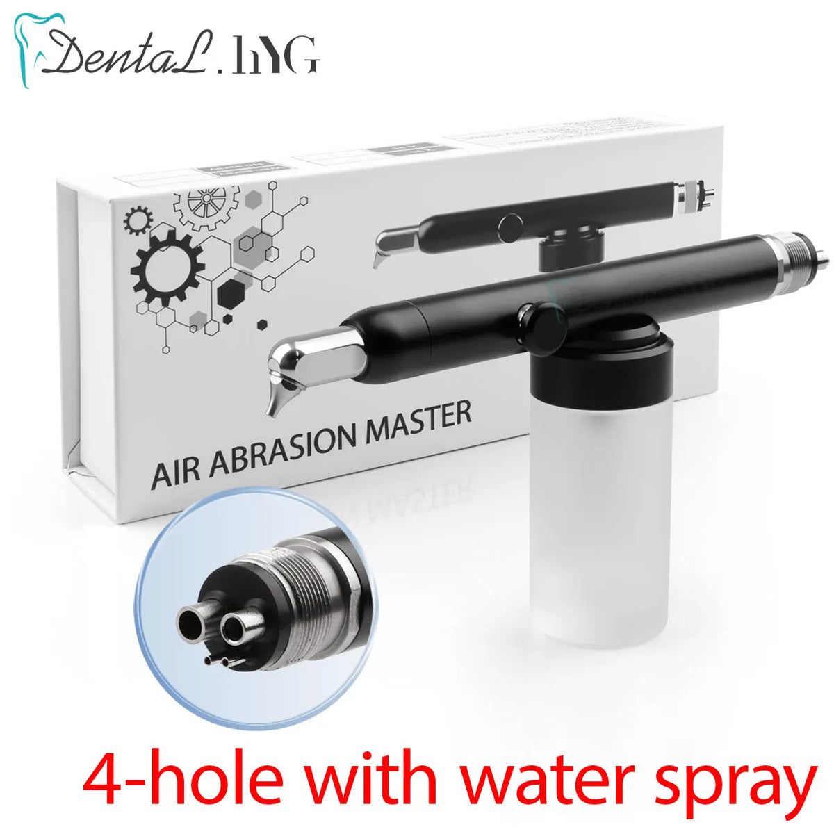 Dental Sandblasting Micro Blaster with Aluminum Oxide Reference, Two-Hole and Four-Hole Water or No-Water Options for Professional Equipment Selection