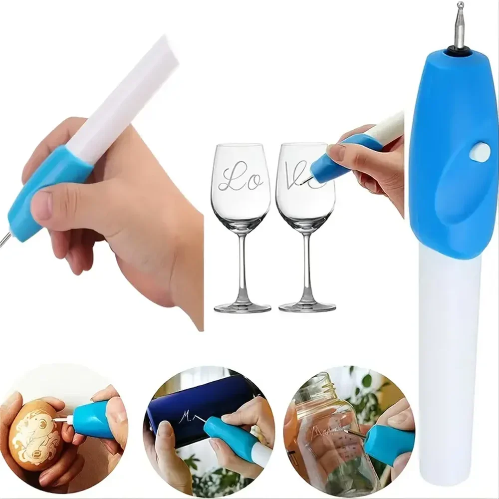 Wireless Engraving Pen, Mini Electric Engraver Tool with Precision Tip for Metal, Glass, Wood and Plastic, Portable Etching Pen for DIY Crafts, Jewelry, Gifts and Name Writing