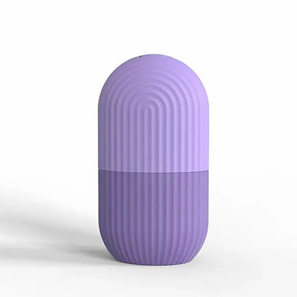 Facial Ice Massage Capsule with Listed Silicone Mold Design, Single Beauty Tool in Eight Color Options for Adult At-Home Cooling Self-Care Routines