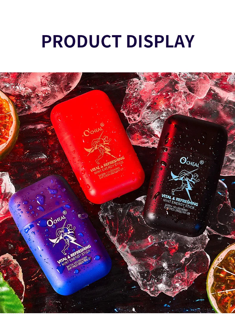 Aroma Scent Stick by O'cheal with Double-Hole Design, Listed 3.6g Format and Mint, Watermelon, Peach, Lemon or Grape Labels with Single and Multipack Options