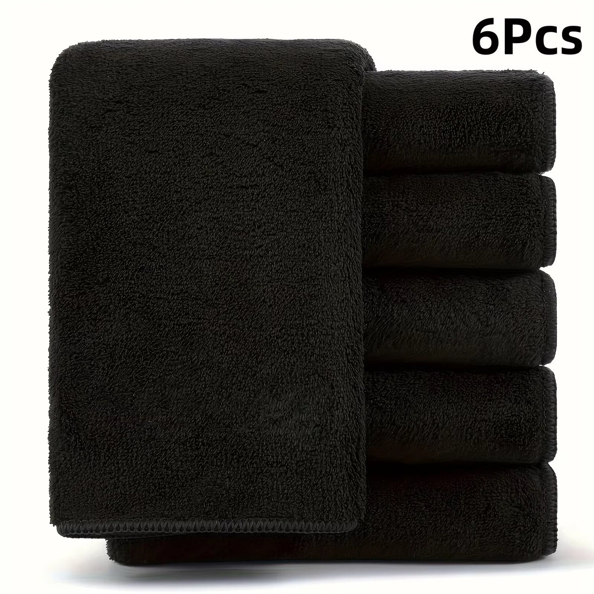 Grey and Black Microfiber Cleaning Cloths, Reusable Wiping Towels with Color-Specific Pack Sizes and 25 x 25cm Black Options for Car Windows and Home Cleanup