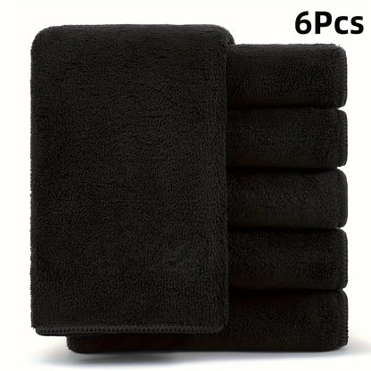 Grey and Black Microfiber Cleaning Cloths, Reusable Wiping Towels with Color-Specific Pack Sizes and 25 x 25cm Black Options for Car Windows and Home Cleanup