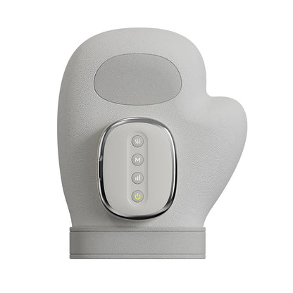 Heated Finger and Palm Massager in Gray with 13 TPU Airbags, Three Modes, Five Intensity Levels, 2000mAh Battery and Type-C Charging for Adult Relaxation