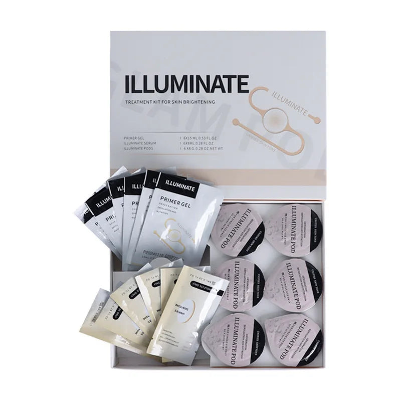 CO2 Facial Pod Kit with Capsule, Serum and Gel References, Seven Numbered Type Options for Bubble Facial Device Consumable Selection and Adult Beauty Routines