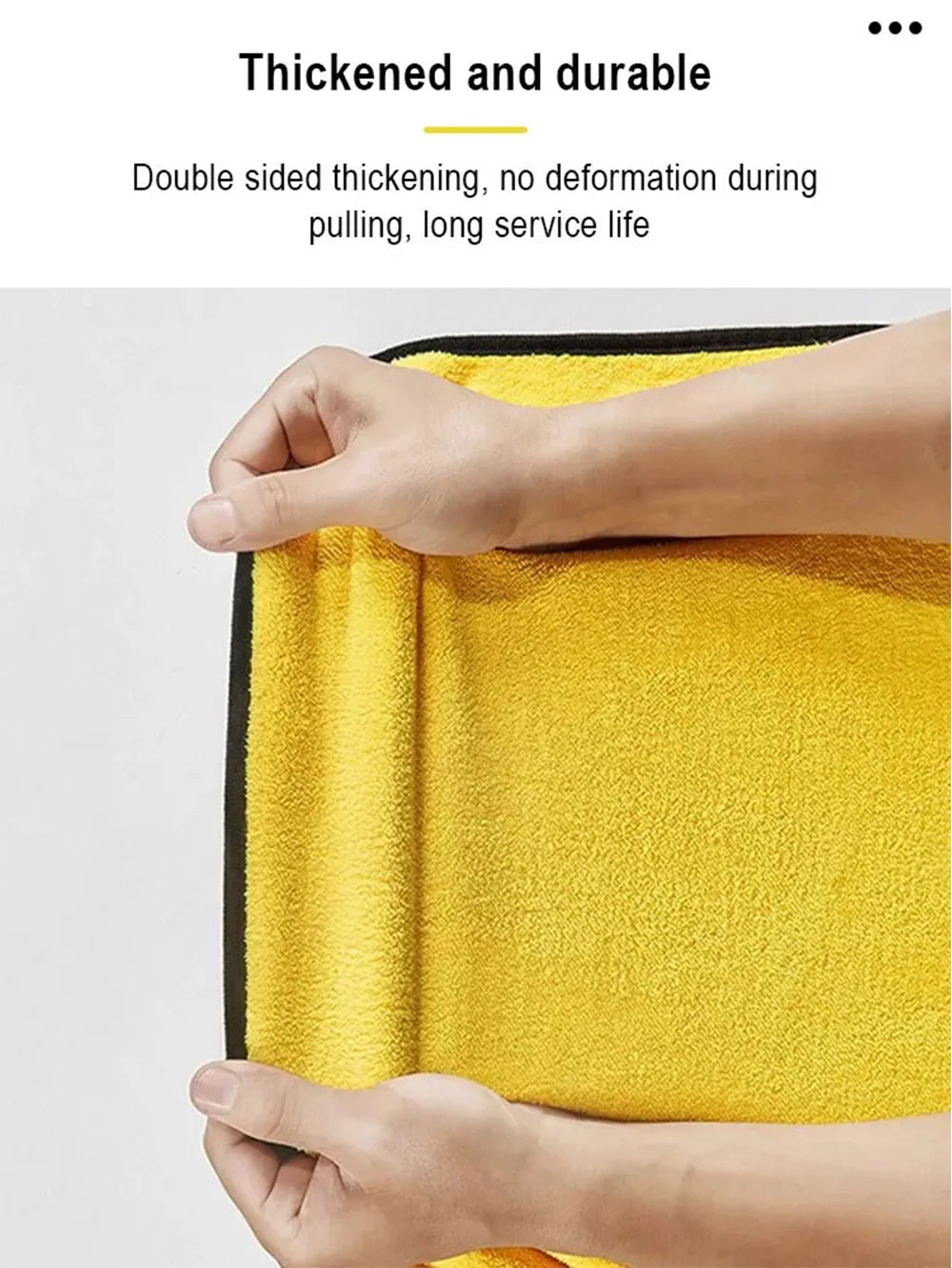 Car Detailing Microfiber Towels in Yellow, Soft Absorbent Polyester Cleaning Cloths with T054 and T056 Options in 1, 3 or 5 Pieces for Vehicle and Window Care