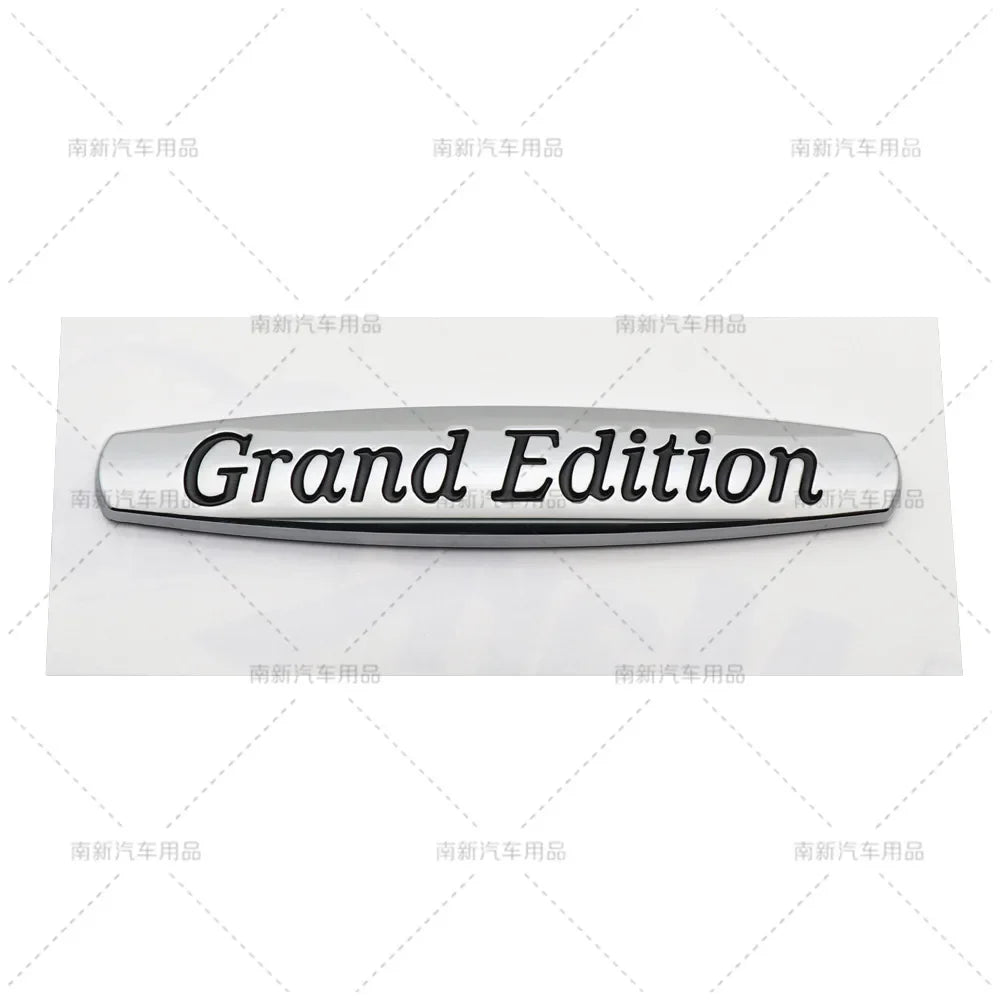 Zinc Alloy Car Badge Emblem with 3D Adhesive Styling for Body, Fender and Trunk, A-R Design Codes with Prime, Night, Grand, Exclusive and Sport Edition References