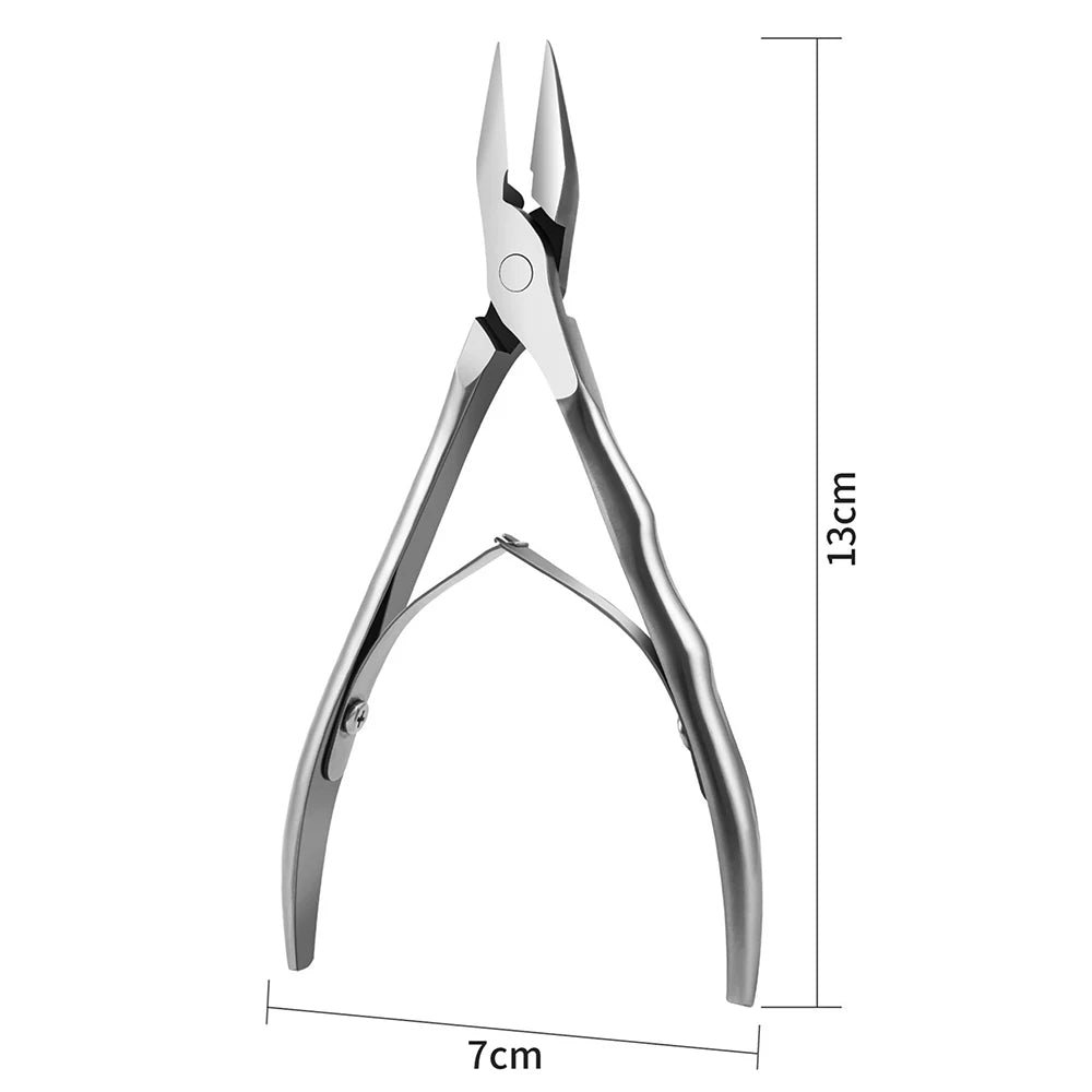 Straight Blade Toenail Clipper in Silver, Single Manual Nail Trimming Tool for Adult Personal Grooming, At-Home Pedicure and Manicure Care Routines