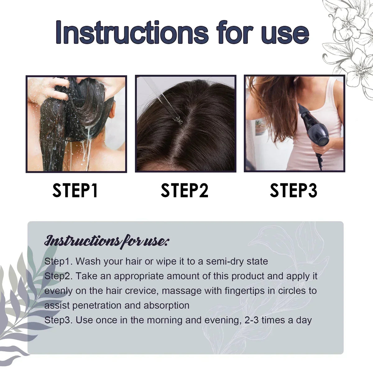Hair Care Essence for Scalp Massage, Topical Cosmetic Serum for an At-Home Hair Care Routine with Single and Multipack Purchase Options