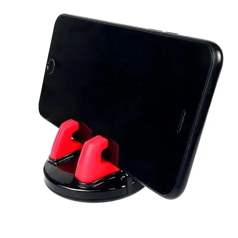 Car Phone Navigation Holder, 360° Rotating Mobile Phone Bracket with Listed Non-Slip Design, Black or Red Options for Compatible Vehicle Phone Positioning