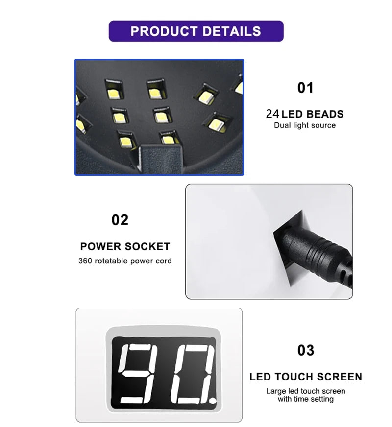 Professional Gel Nail Polish Kit Semi Permanent Gel Varnish Set Nail Art Manicure Kit And UV LED Nail Dryer Electric Nail Drill