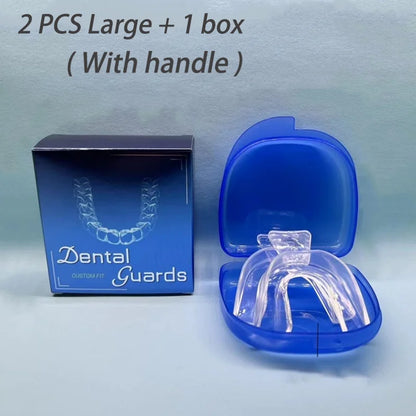 EVA Thermoplastic Dental Trays, Transparent Braces-Style Oral Appliances with Eight A-H Option Labels for Professional Dental Suitability and Fit Review