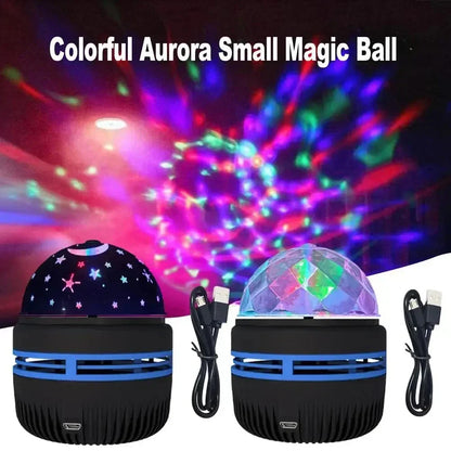 USB Galaxy Projector Light with Starry Sky, Aurora, Water Wave or Crystal Style Options, Decorative Bedroom and Party Lighting with Select Remote Versions